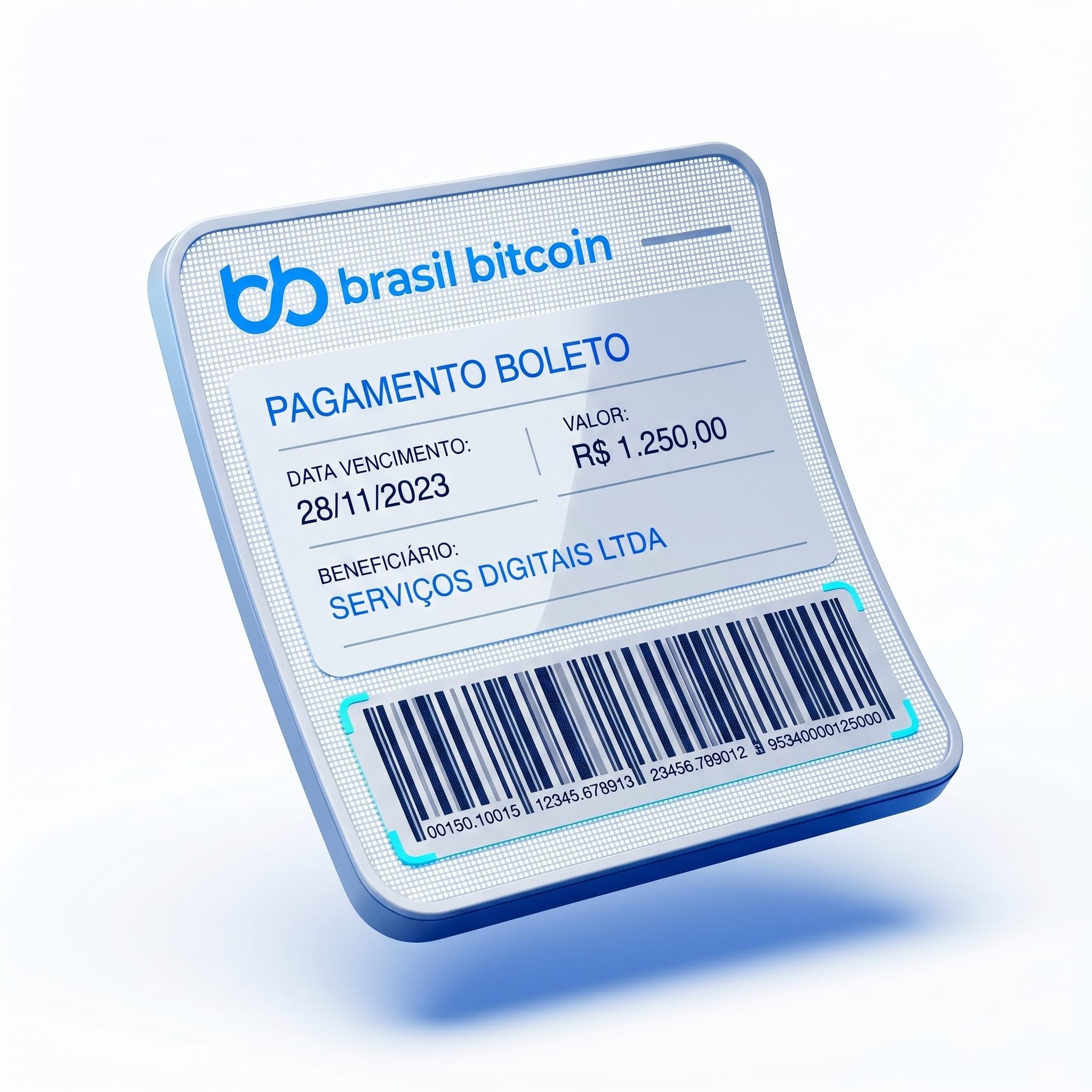 Fluxo de pagamento de boletos com criptomoedas em ambiente digital