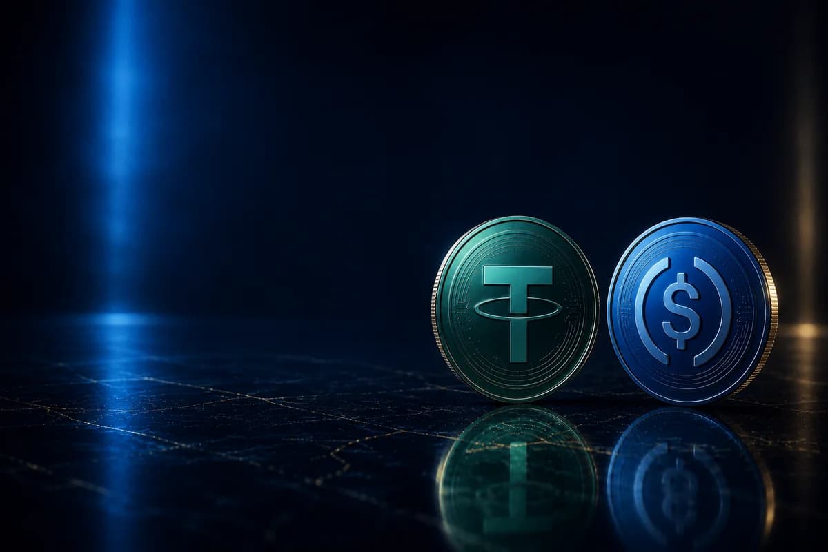 Stablecoins USDT y USDC vinculadas al dólar