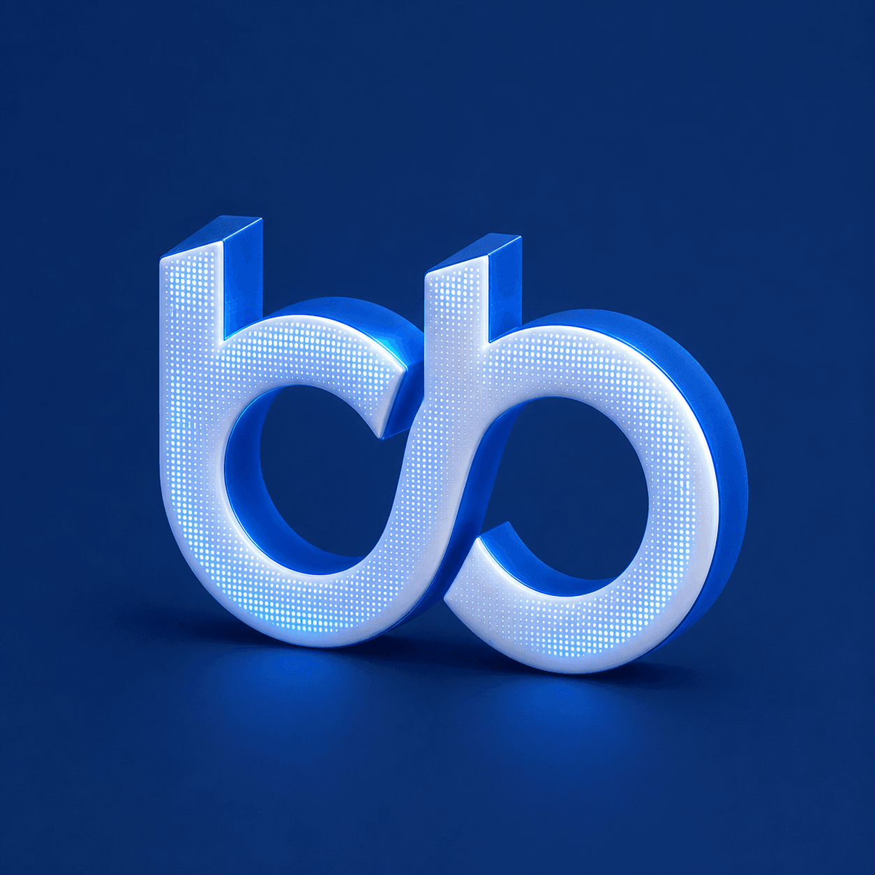 Símbolo tridimensional de Brasil Bitcoin
