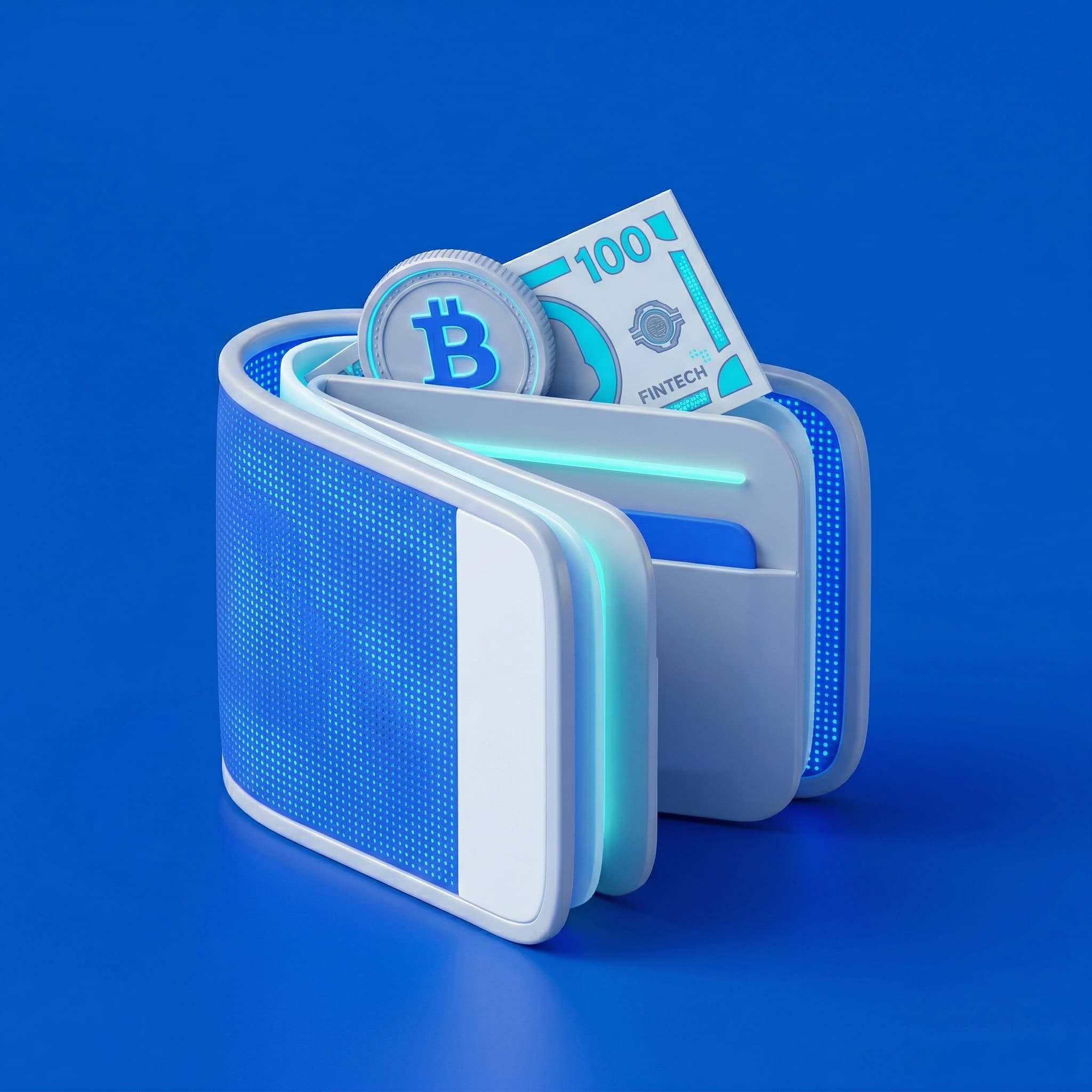 Carteira digital com Bitcoin e reais