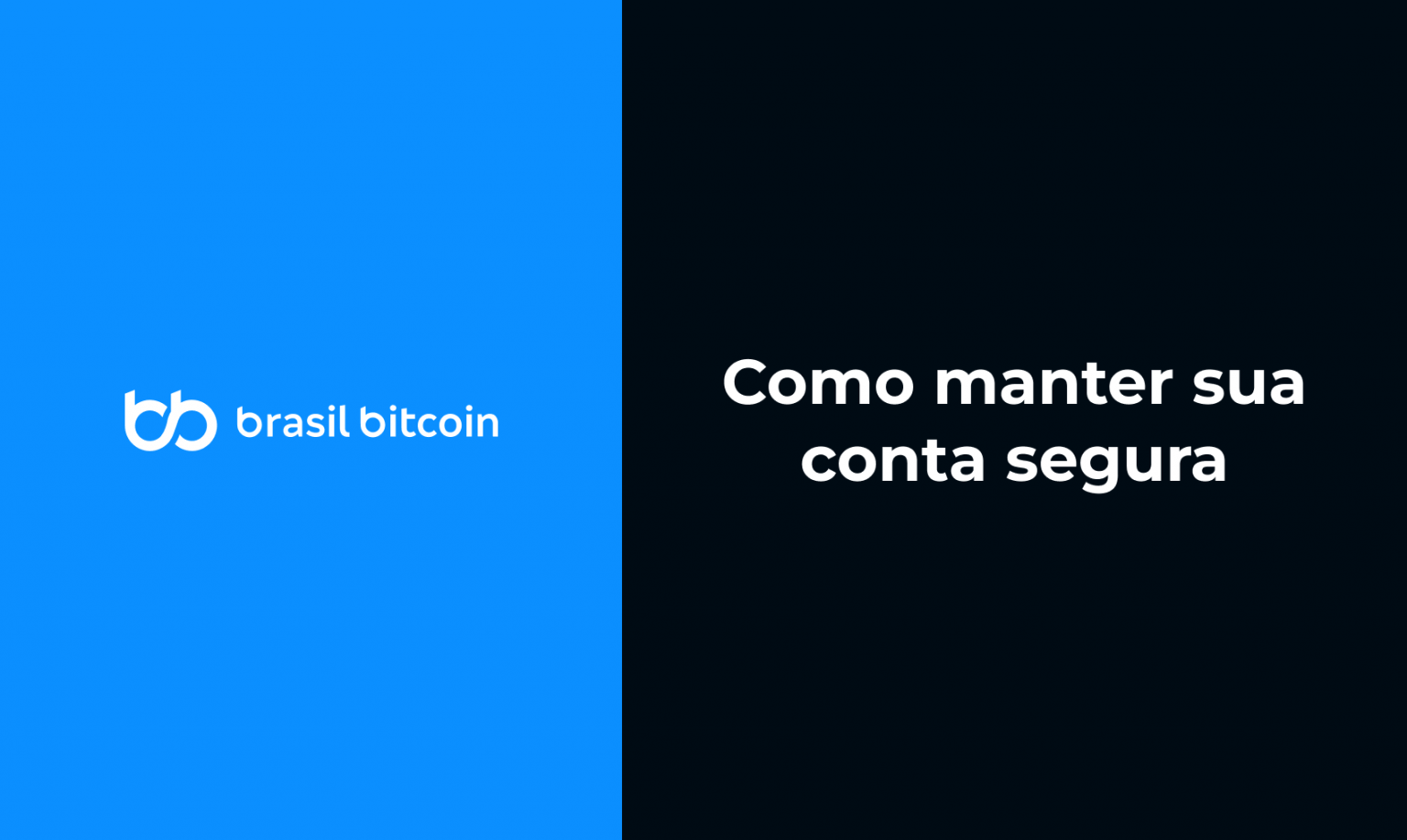 Capa tutorial para manter a conta segura