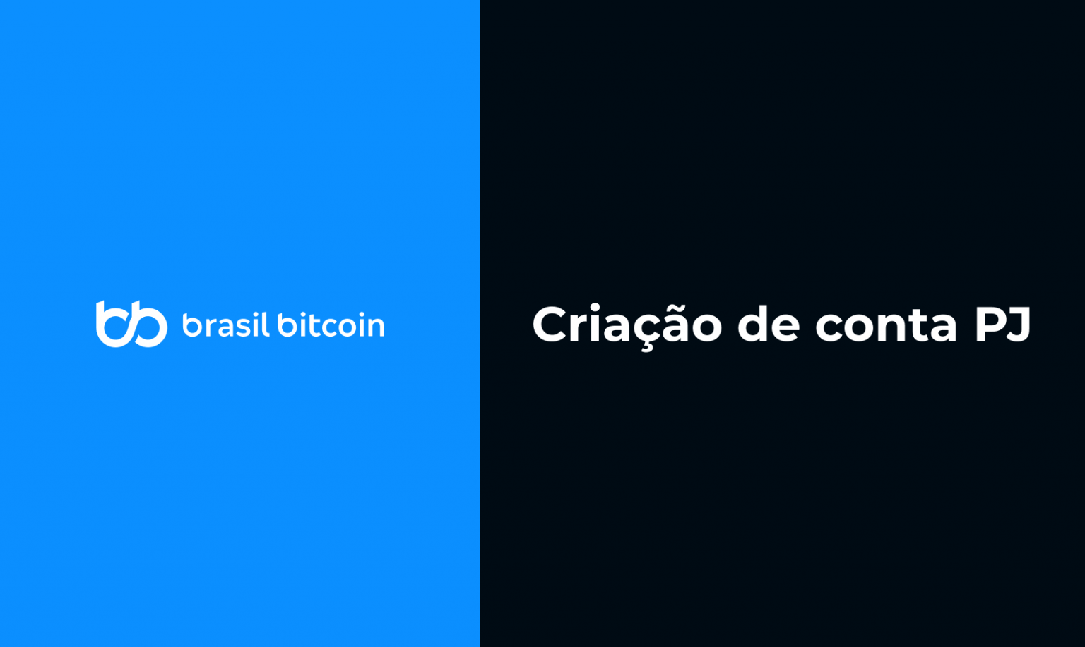 Capa para o tutorial de criação de conta PJ