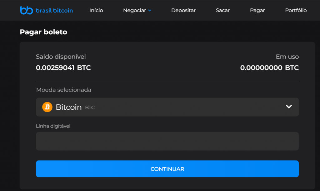 Pagamento de boletos utilizando criptomoedas