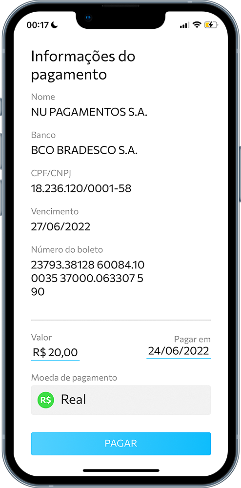Cryptocurrency Bill Payment Application